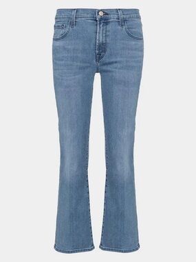 👖 J Brand Selena Cropped Kick Flare Bootcut Light Blue Jeans Y2K Quiet Luxury